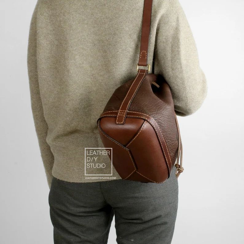 图片[2]-手工皮具图纸 水桶包ls074-皮艺果手工皮具图纸