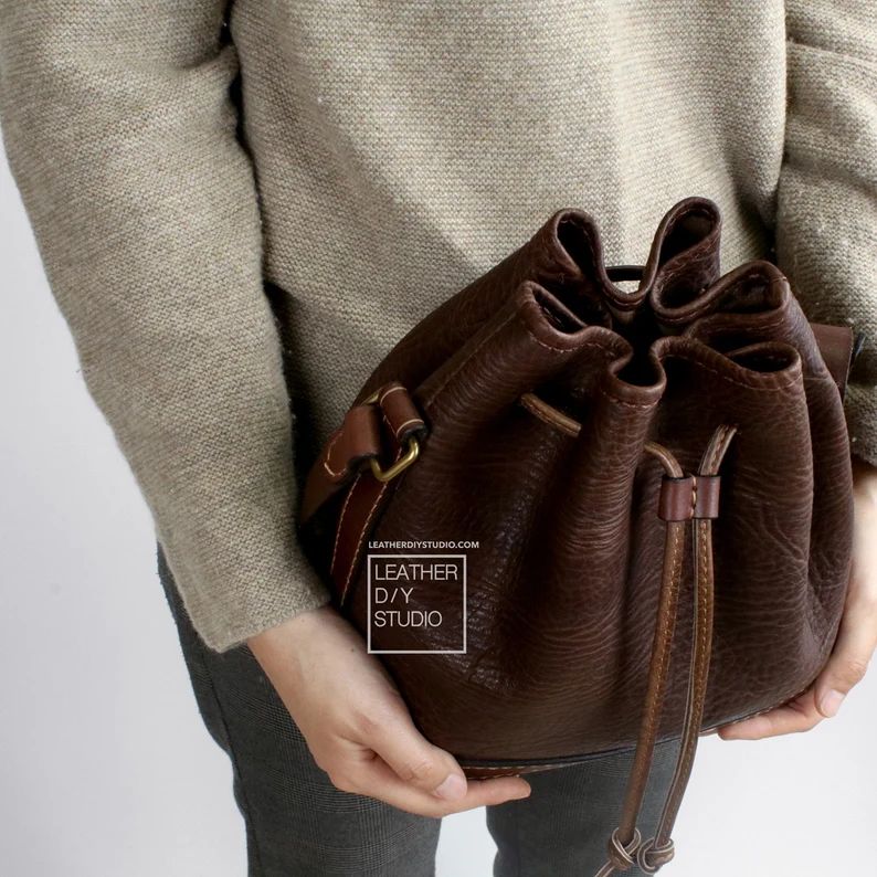 图片[3]-手工皮具图纸 水桶包ls074-皮艺果手工皮具图纸