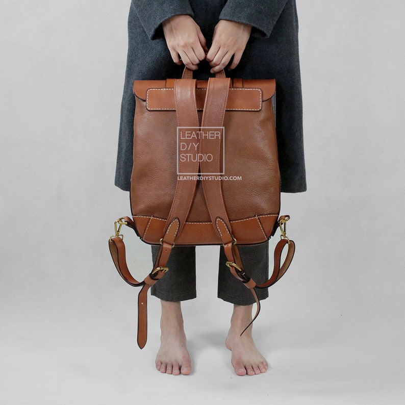 图片[3]-手工皮具图纸 背包ls075-皮艺果手工皮具图纸