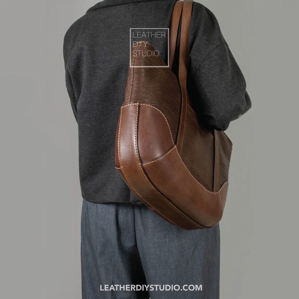 图片[2]-手工皮具图纸 托特包ls081-皮艺果手工皮具图纸