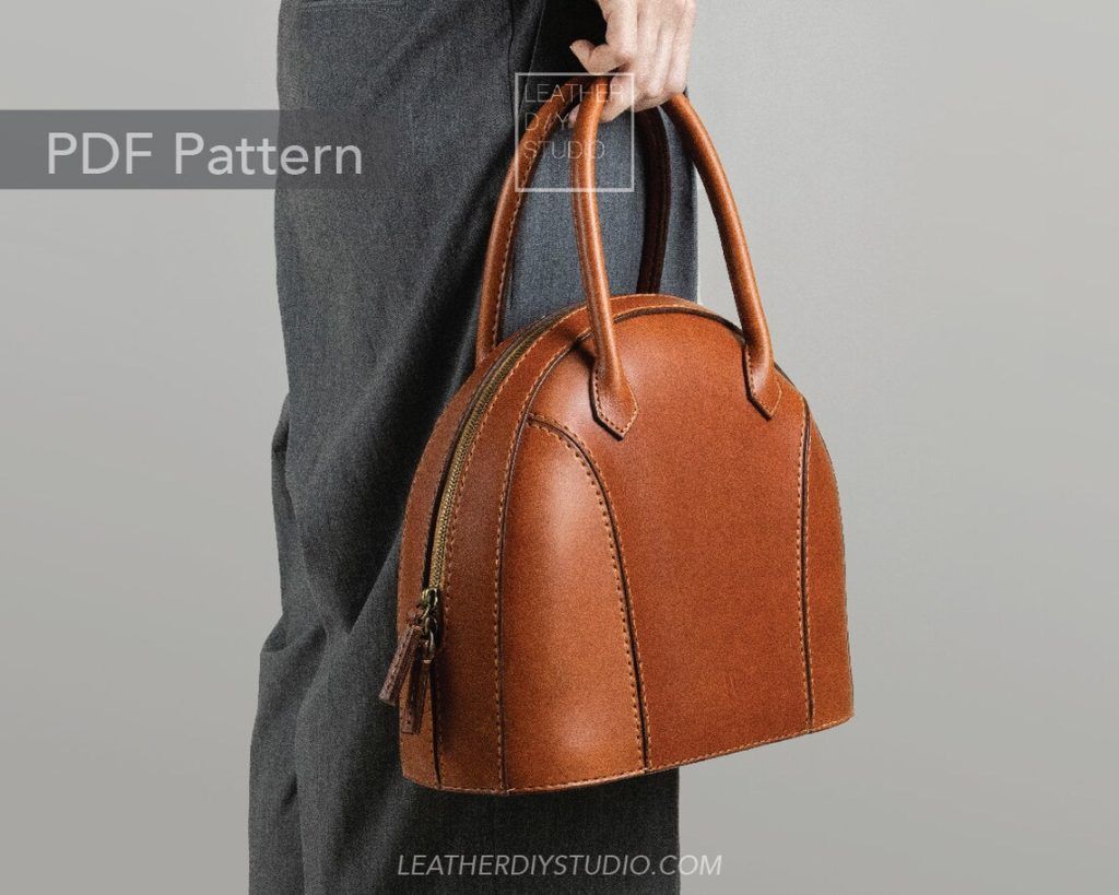 图片[2]-手工皮具图纸 贝壳包ls083-皮艺果手工皮具图纸