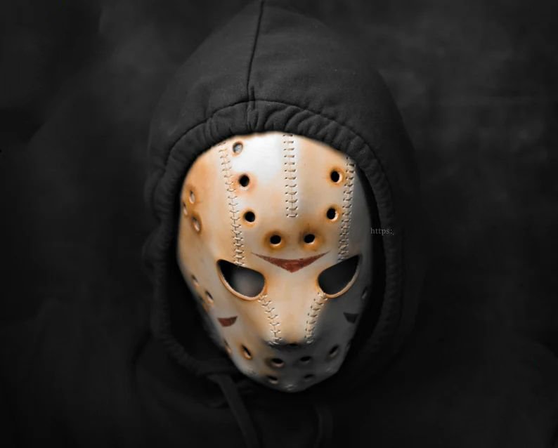 图片[2]-手工皮具图纸 杰森面具lh005-皮艺果手工皮具图纸