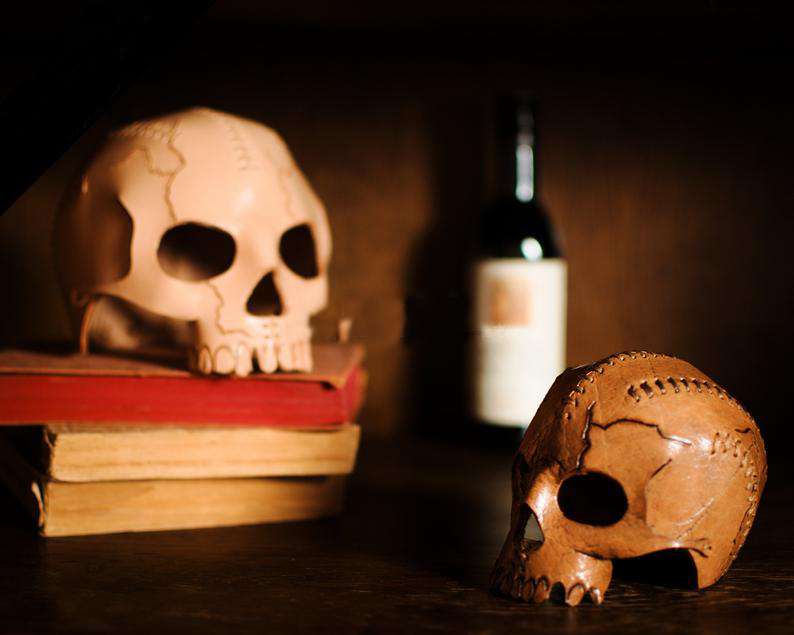 图片[2]-手工皮具图纸 头骨lh006-皮艺果手工皮具图纸