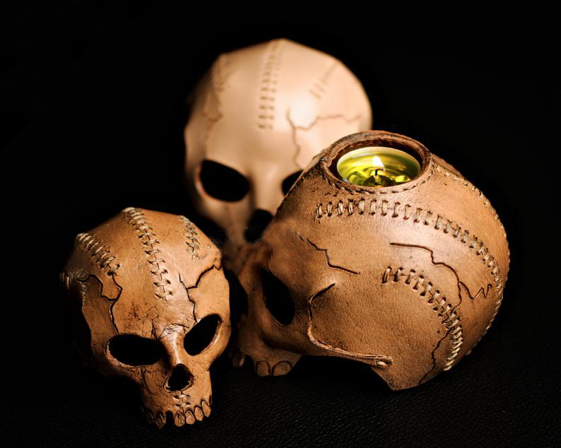 图片[4]-手工皮具图纸 头骨lh006-皮艺果手工皮具图纸