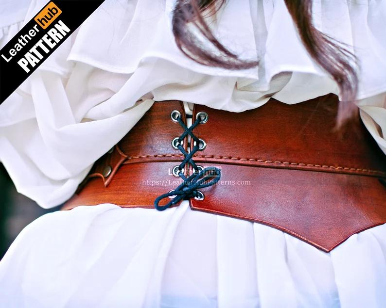 图片[3]-手工皮具图纸 臀包lh007-皮艺果手工皮具图纸