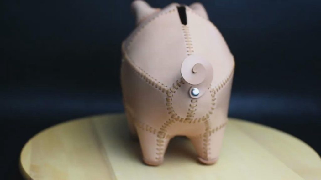 图片[3]-手工皮具图纸 皮小猪存钱罐lh016-皮艺果手工皮具图纸