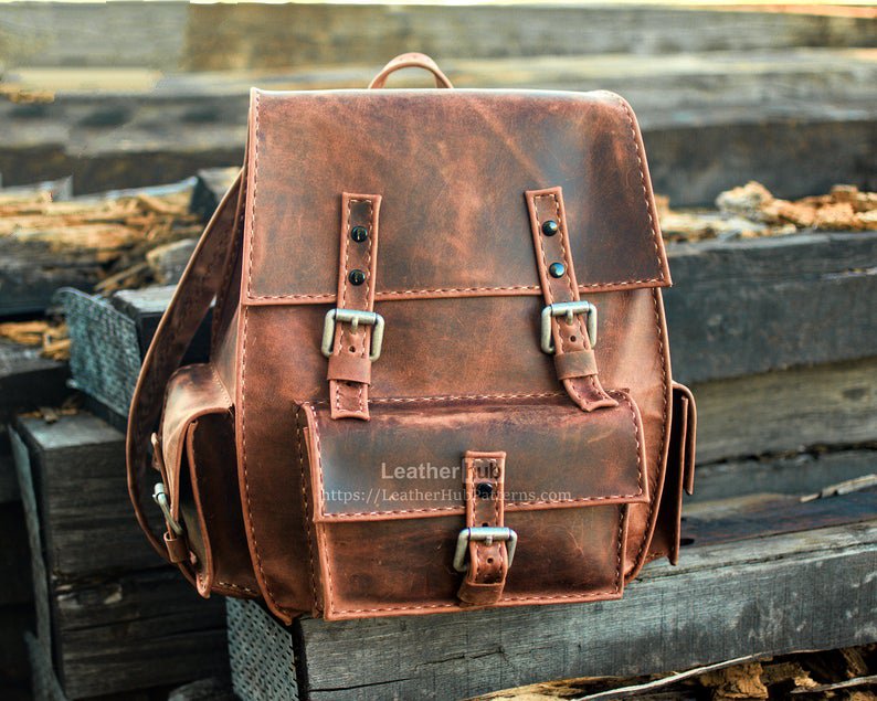 图片[3]-手工皮具图纸 双肩包lh019-皮艺果手工皮具图纸