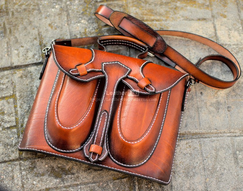 图片[3]-手工皮具图纸 电脑包lh021-皮艺果手工皮具图纸