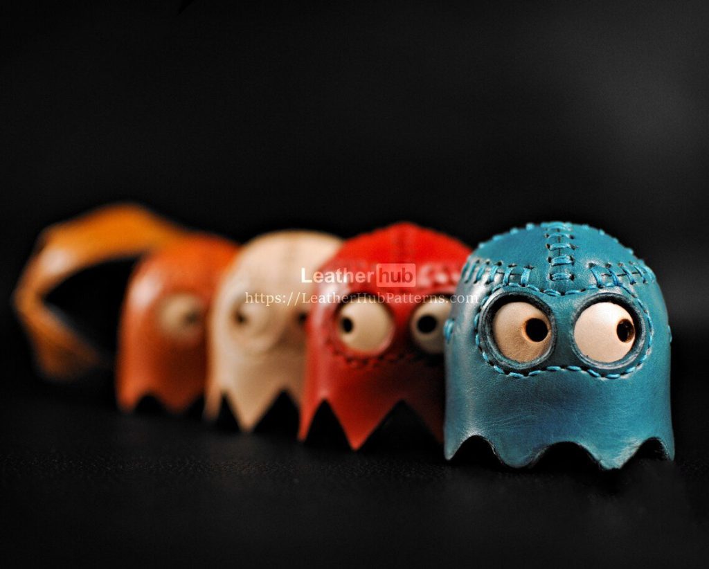 图片[3]-手工皮具图纸 吃豆人lh025-皮艺果手工皮具图纸