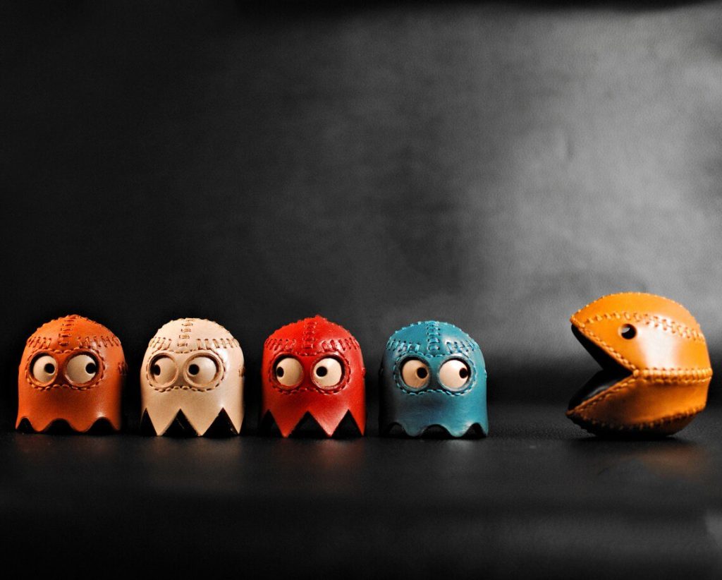 图片[1]-手工皮具图纸 吃豆人lh025-皮艺果手工皮具图纸