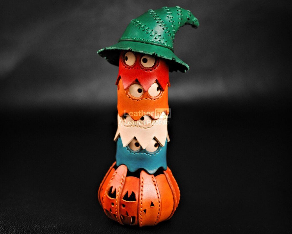 图片[2]-手工皮具图纸 吃豆人lh025-皮艺果手工皮具图纸