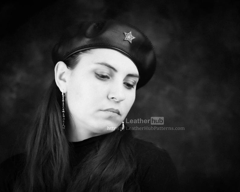 图片[3]-手工皮具图纸 特种兵帽lh029-皮艺果手工皮具图纸