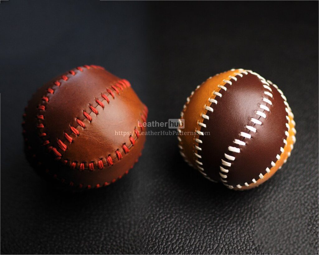 图片[1]-手工皮具图纸 棒球lh031-皮艺果手工皮具图纸