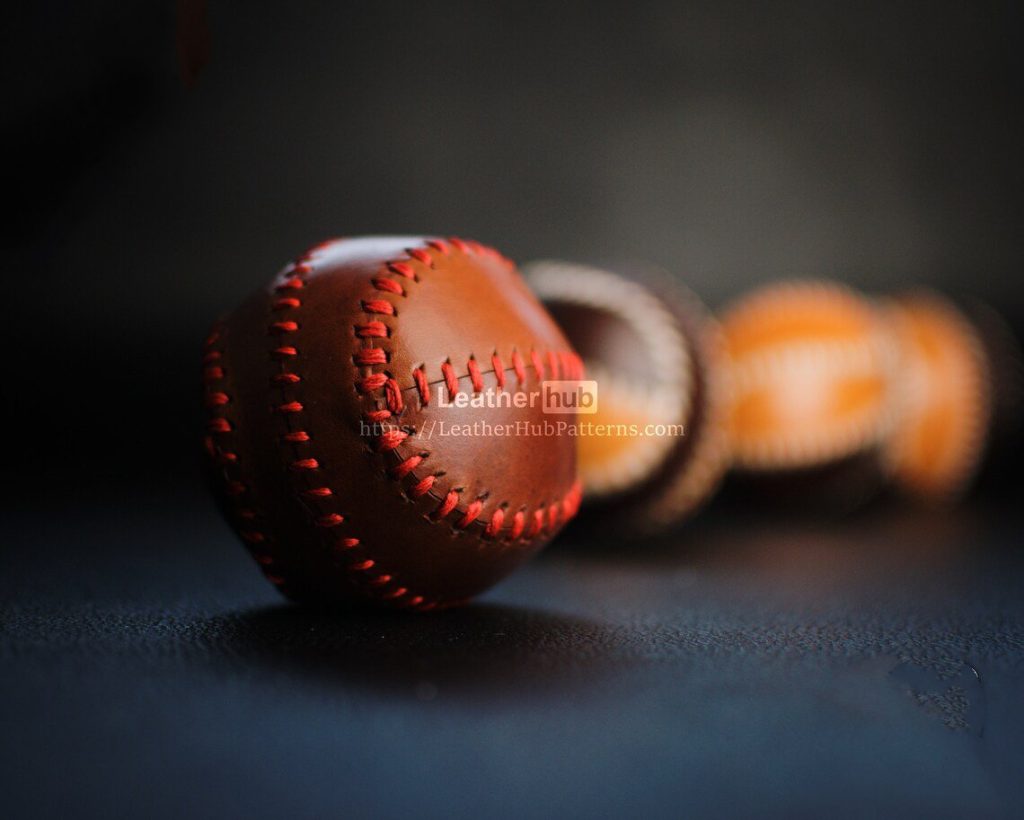 图片[2]-手工皮具图纸 棒球lh031-皮艺果手工皮具图纸