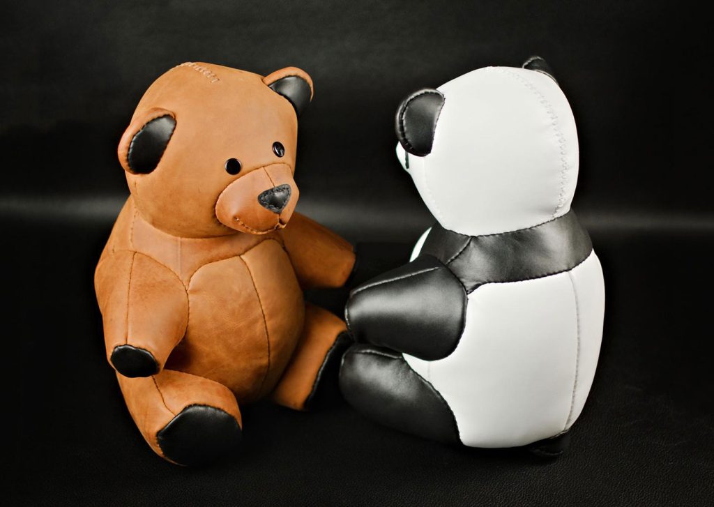 图片[1]-手工皮具图纸 泰迪熊lh032-皮艺果手工皮具图纸