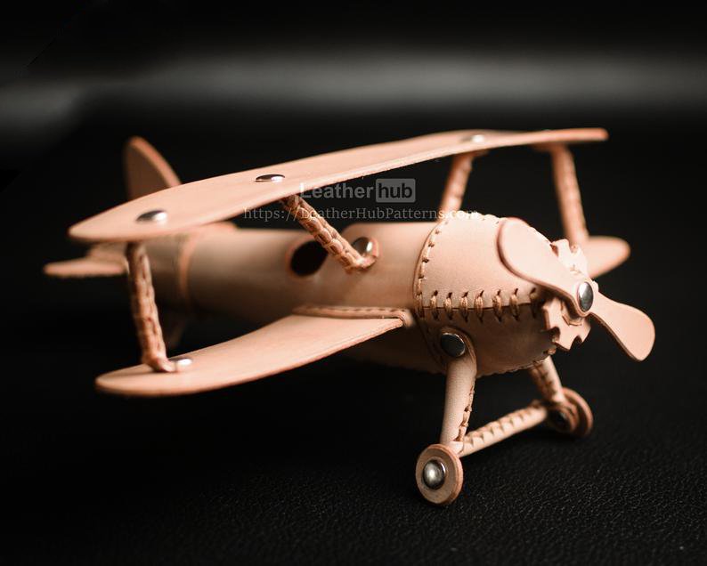 图片[2]-手工皮具图纸 飞机lh033-皮艺果手工皮具图纸