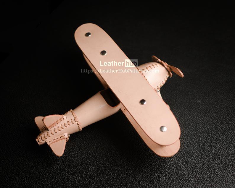 手工皮具图纸 飞机lh033-皮艺果手工皮具图纸