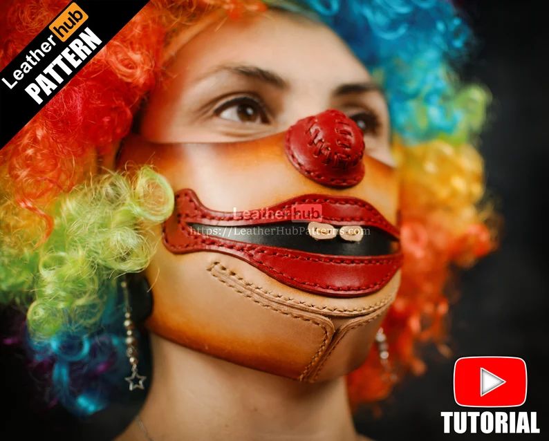 图片[2]-手工皮具图纸 皮小丑lh036-皮艺果手工皮具图纸