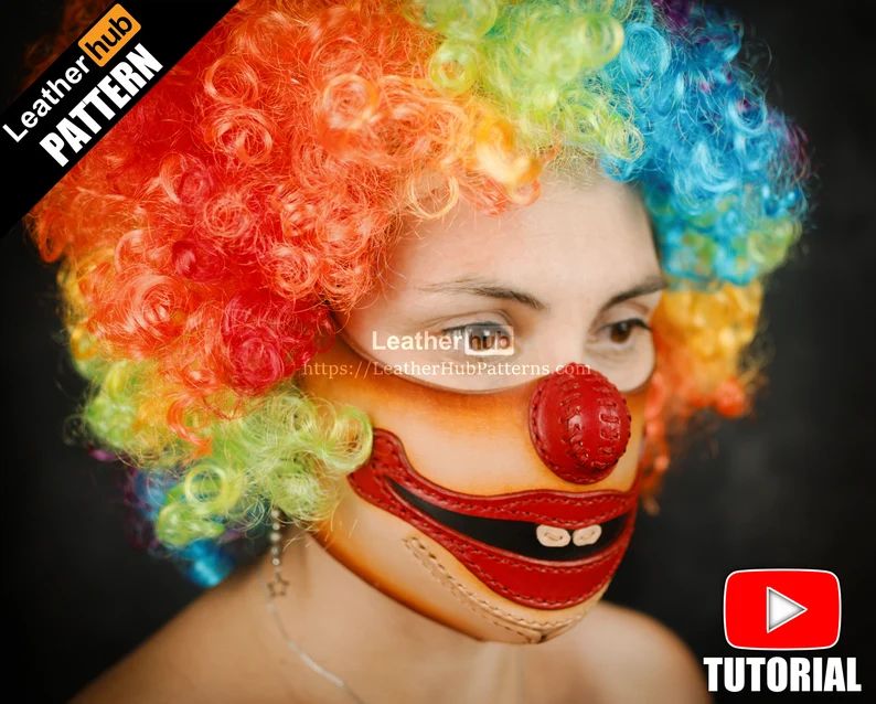 手工皮具图纸 皮小丑lh036-皮艺果手工皮具图纸
