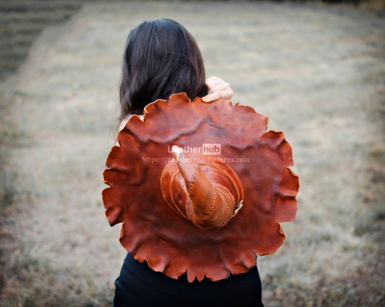 图片[3]-手工皮具图纸 巫师帽lh039-皮艺果手工皮具图纸