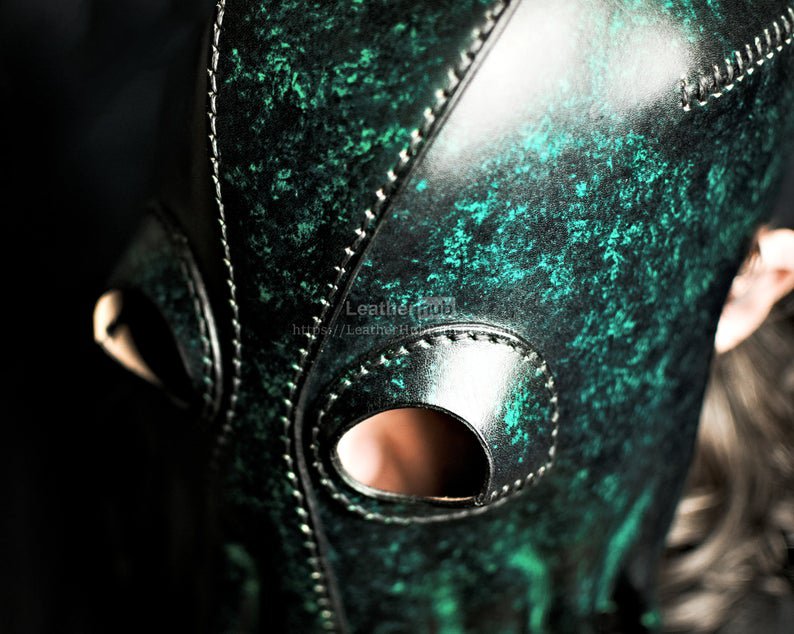 图片[3]-手工皮具图纸 章鱼面罩lh040-皮艺果手工皮具图纸