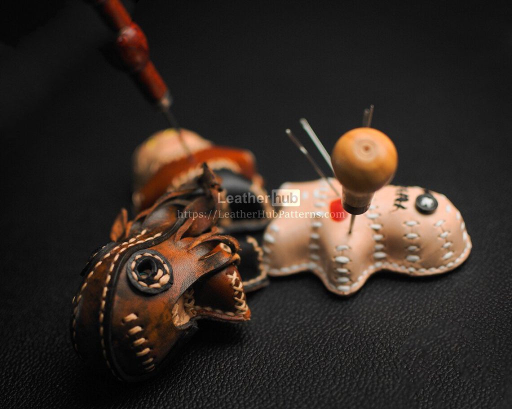 图片[1]-手工皮具图纸 章鱼挂件lh041-皮艺果手工皮具图纸