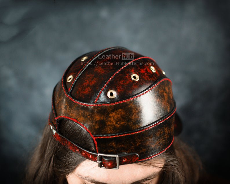 图片[3]-手工皮具图纸 帽子lh042-皮艺果手工皮具图纸