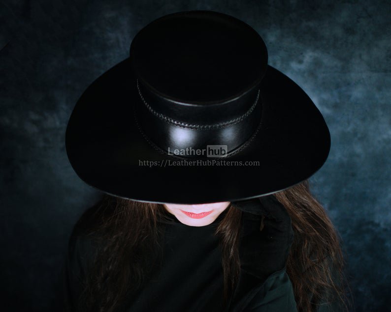 图片[2]-手工皮具图纸 帽子lh043-皮艺果手工皮具图纸