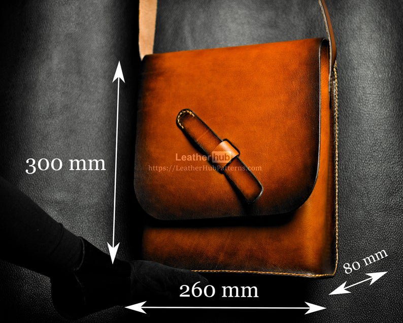 图片[2]-手工皮具图纸 挎包lh044-皮艺果手工皮具图纸