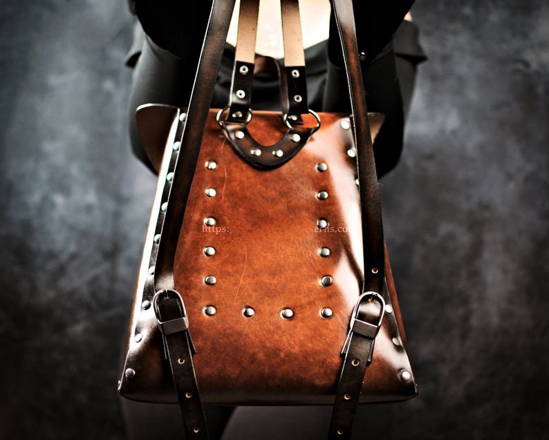 图片[2]-手工皮具图纸 背包lh046-皮艺果手工皮具图纸