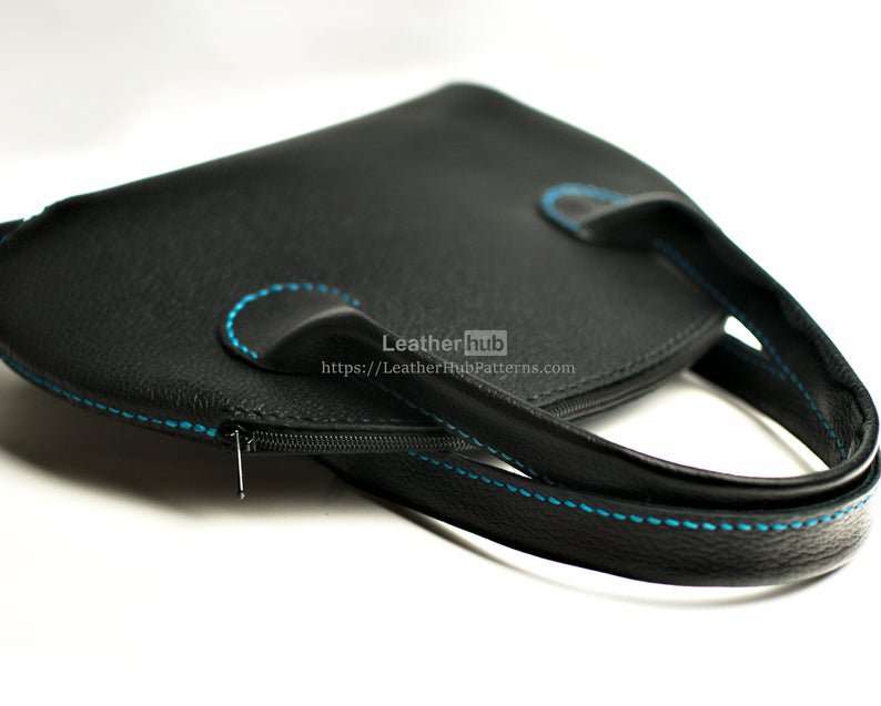 图片[3]-手工皮具图纸 托特包lh048-皮艺果手工皮具图纸