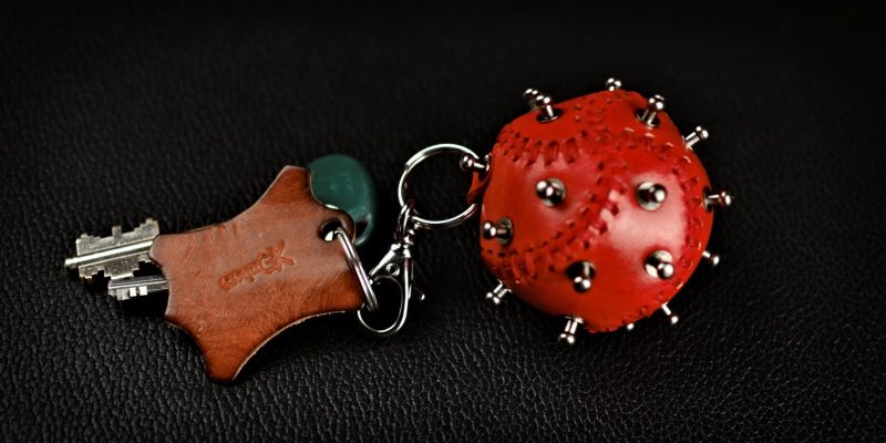 手工皮具图纸 钥匙挂件lh050-皮艺果手工皮具图纸