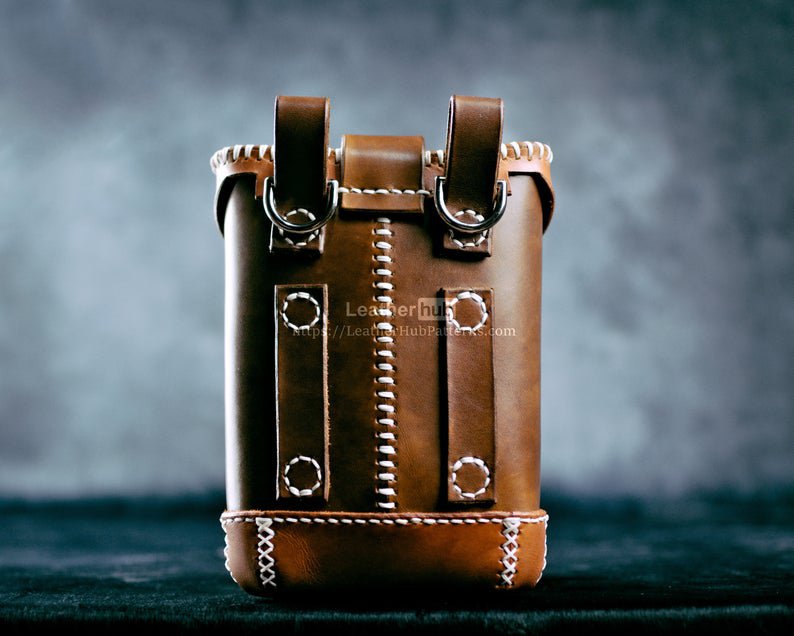 图片[3]-手工皮具图纸 腿包lh057-皮艺果手工皮具图纸