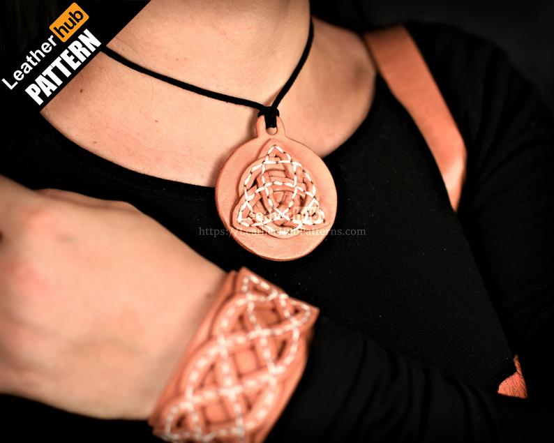 图片[2]-手工皮具图纸 元素挎包lh061-皮艺果手工皮具图纸