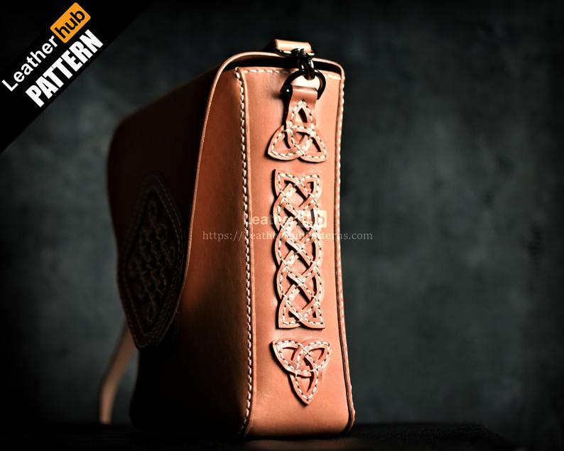 图片[3]-手工皮具图纸 元素挎包lh061-皮艺果手工皮具图纸