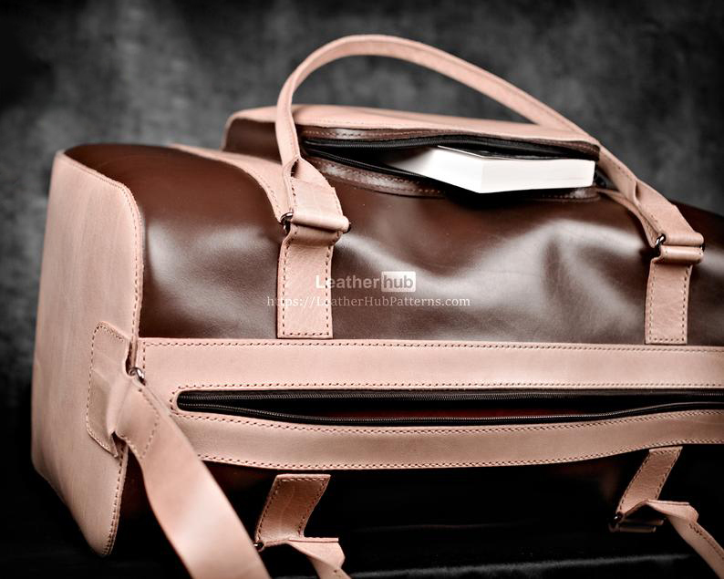 图片[3]-手工皮具图纸 行李包lh063-皮艺果手工皮具图纸