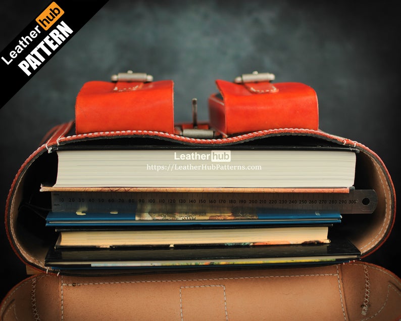 图片[2]-手工皮具图纸 手提包lh064-皮艺果手工皮具图纸