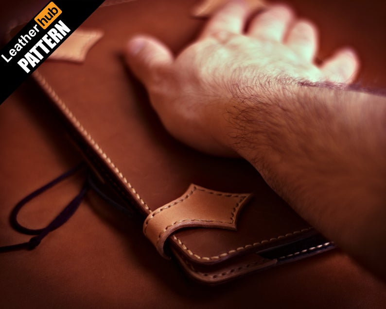 图片[2]-手工皮具图纸 ipad包lh068-皮艺果手工皮具图纸