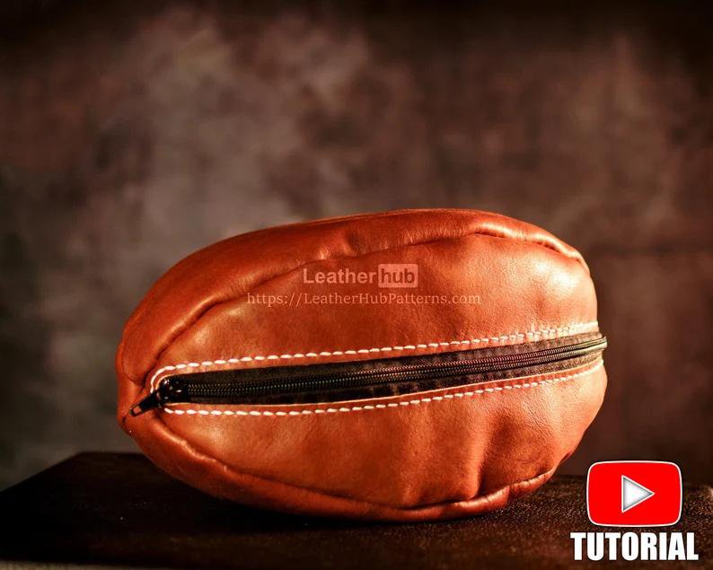 图片[3]-手工皮具图纸 橄榄球包lh073-皮艺果手工皮具图纸