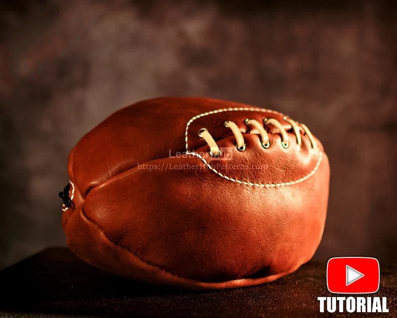 图片[2]-手工皮具图纸 橄榄球包lh073-皮艺果手工皮具图纸