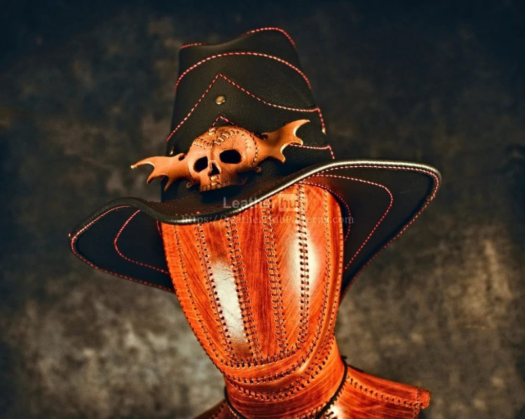 图片[1]-手工皮具图纸 海盗帽子lh078-皮艺果手工皮具图纸