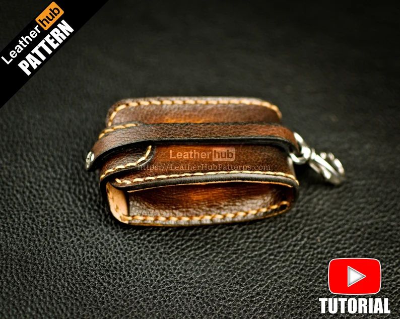 图片[3]-手工皮具图纸 钥匙包lh080-皮艺果手工皮具图纸