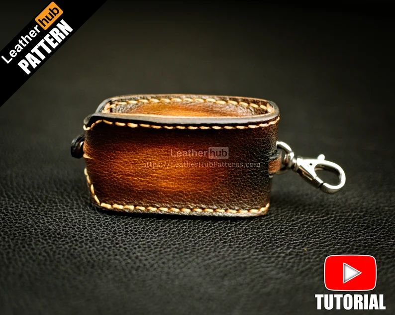 图片[2]-手工皮具图纸 钥匙包lh080-皮艺果手工皮具图纸