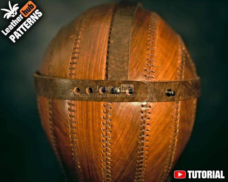 图片[3]-手工皮具图纸 鸟嘴面具lh082-皮艺果手工皮具图纸