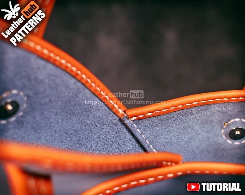 图片[3]-手工皮具图纸 托特包lh084-皮艺果手工皮具图纸