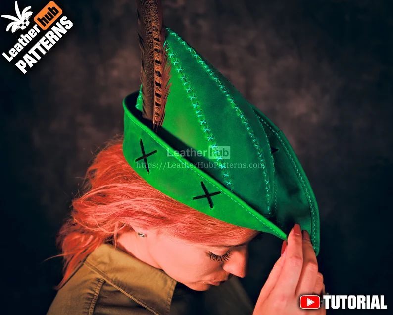 图片[2]-手工皮具图纸 帽子lh088-皮艺果手工皮具图纸