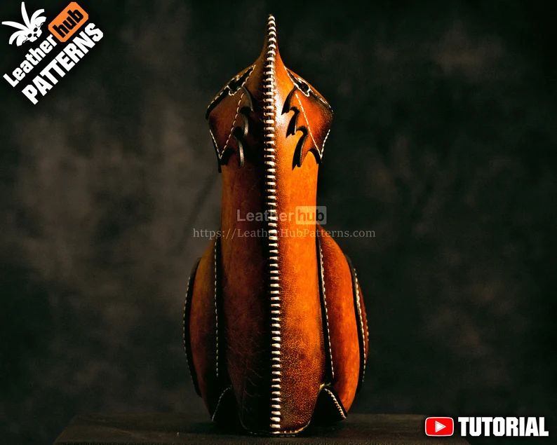 图片[2]-手工皮具图纸 猫咪包lh089-皮艺果手工皮具图纸