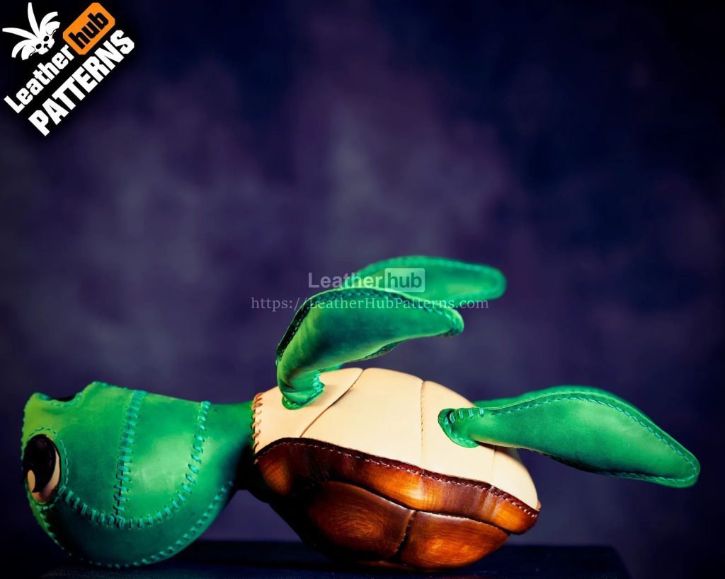 图片[2]-手工皮具图纸 乌龟玩偶lh090-皮艺果手工皮具图纸