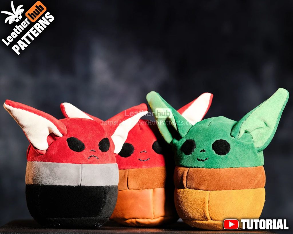 图片[1]-手工皮具图纸 精灵玩偶lh091-皮艺果手工皮具图纸