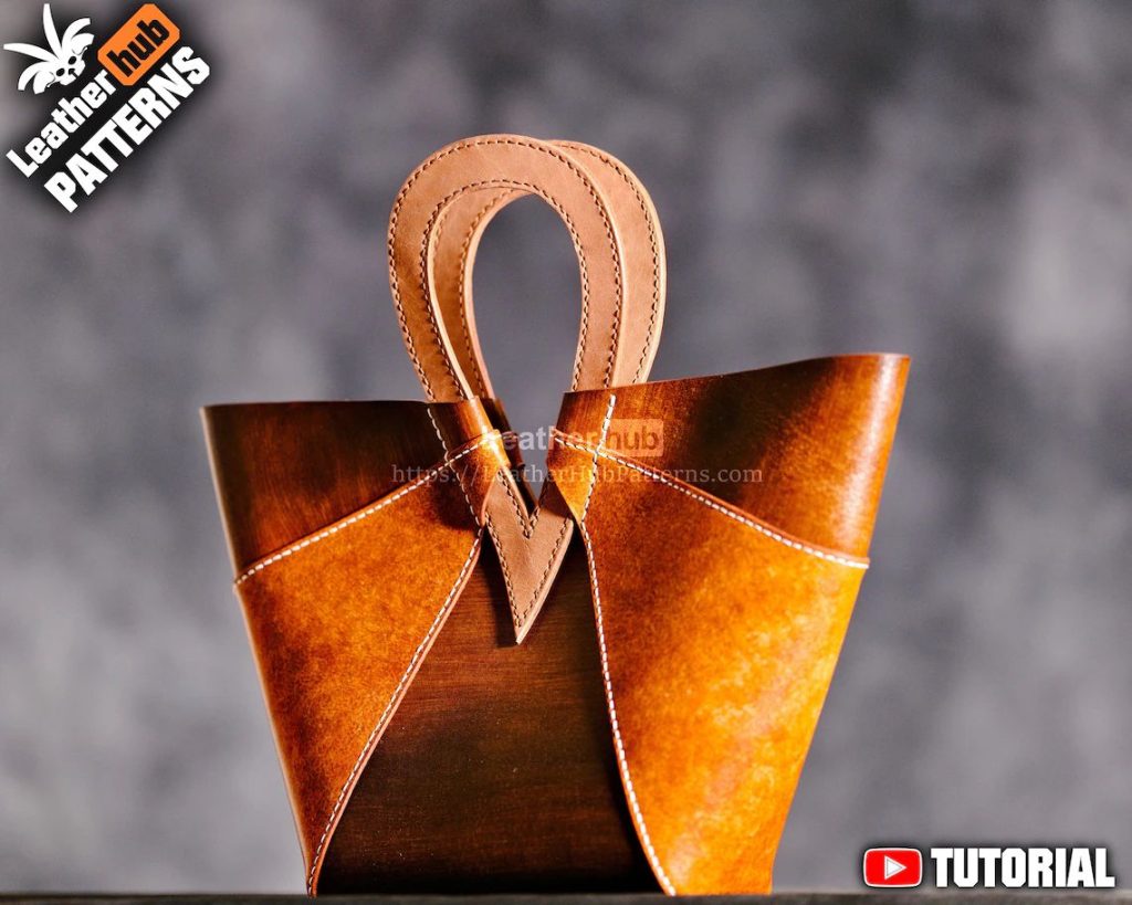 图片[2]-手工皮具图纸 挎包lh095-皮艺果手工皮具图纸